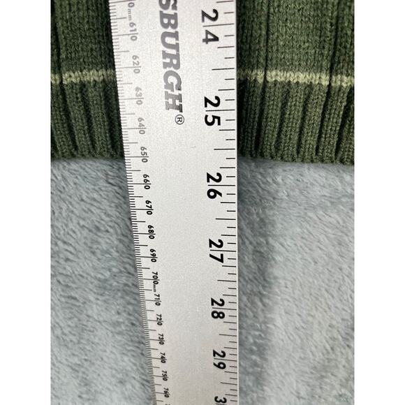 Men's L green Xtreme long sleeve sweater v-neck excellent condition - Picture 8 of 9